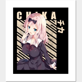 Chika Fujiwara Kaguya Sama Posters and Art